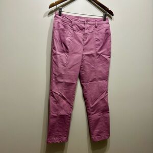 Cleo Petites High Rise Waist Straight Leg Fit Coloured Denim Jean Pants Pink